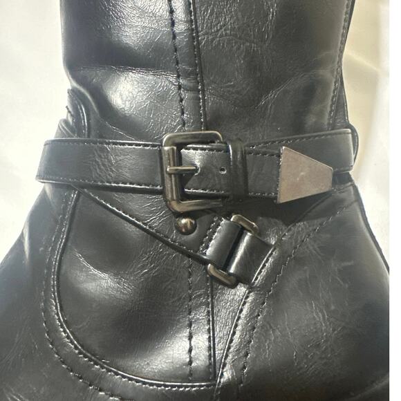 Coach & Four Black Leather Riding Boots. size 10 very nice boots! Full zip - Picture 8 of 14